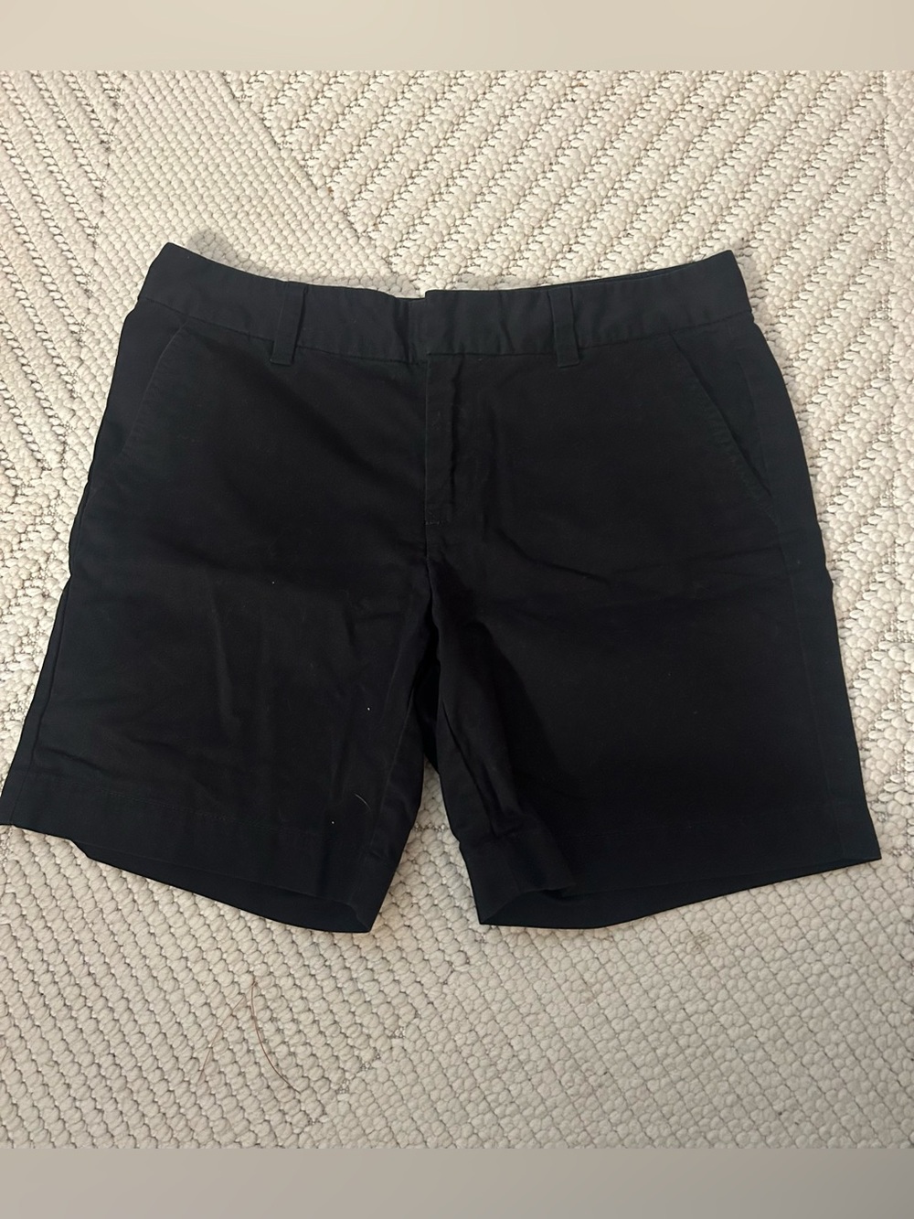 Tommy Hilfiger Black 100% Cotton Chino Shorts Size 6